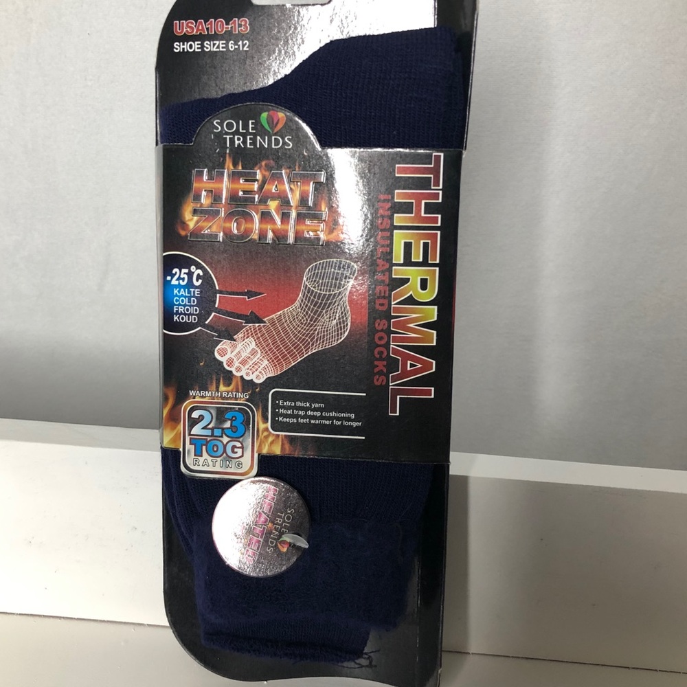 Sole Trends Navy Blue Thermal Socks